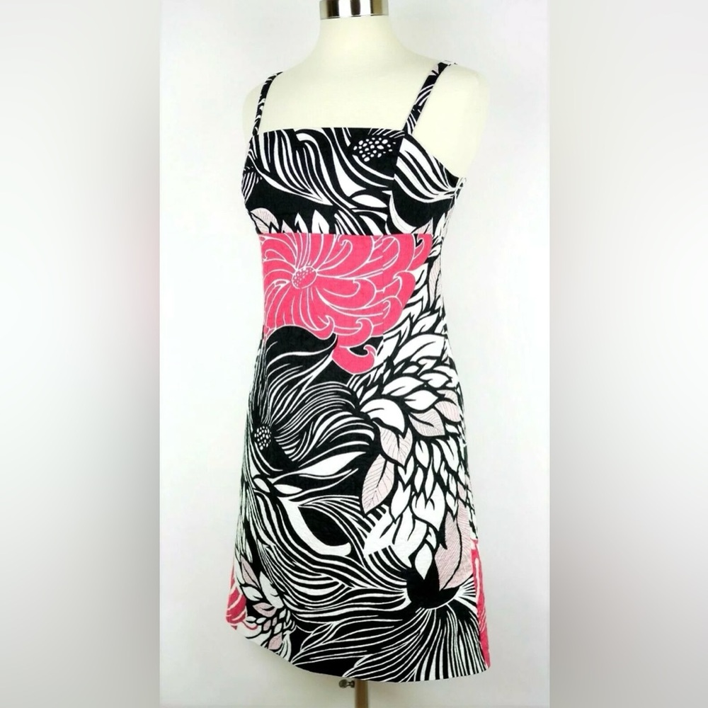 Ann Taylor Mini Tropical Pattern Dress